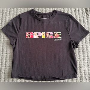 Spice Girls Graphic Cropped Tee – Black – Size S (Women’s)